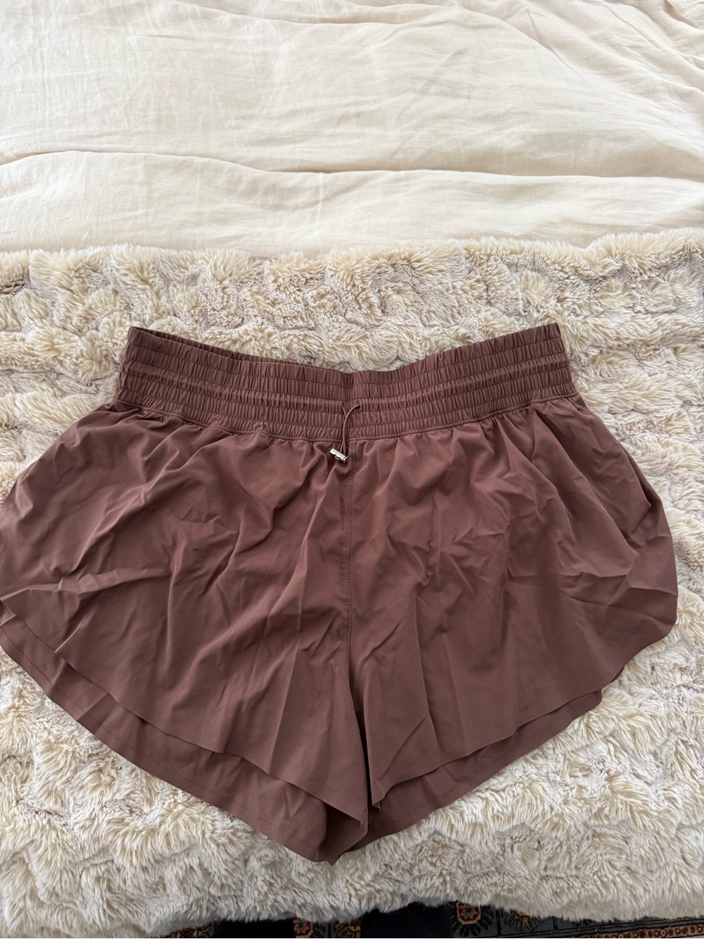 Abercrombie & Fitch Women's Mauve-Brown Athletic Shorts